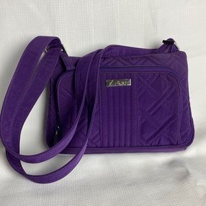 Beautiful Vera Bradley Little Hipster Crossbody Bag in Purple